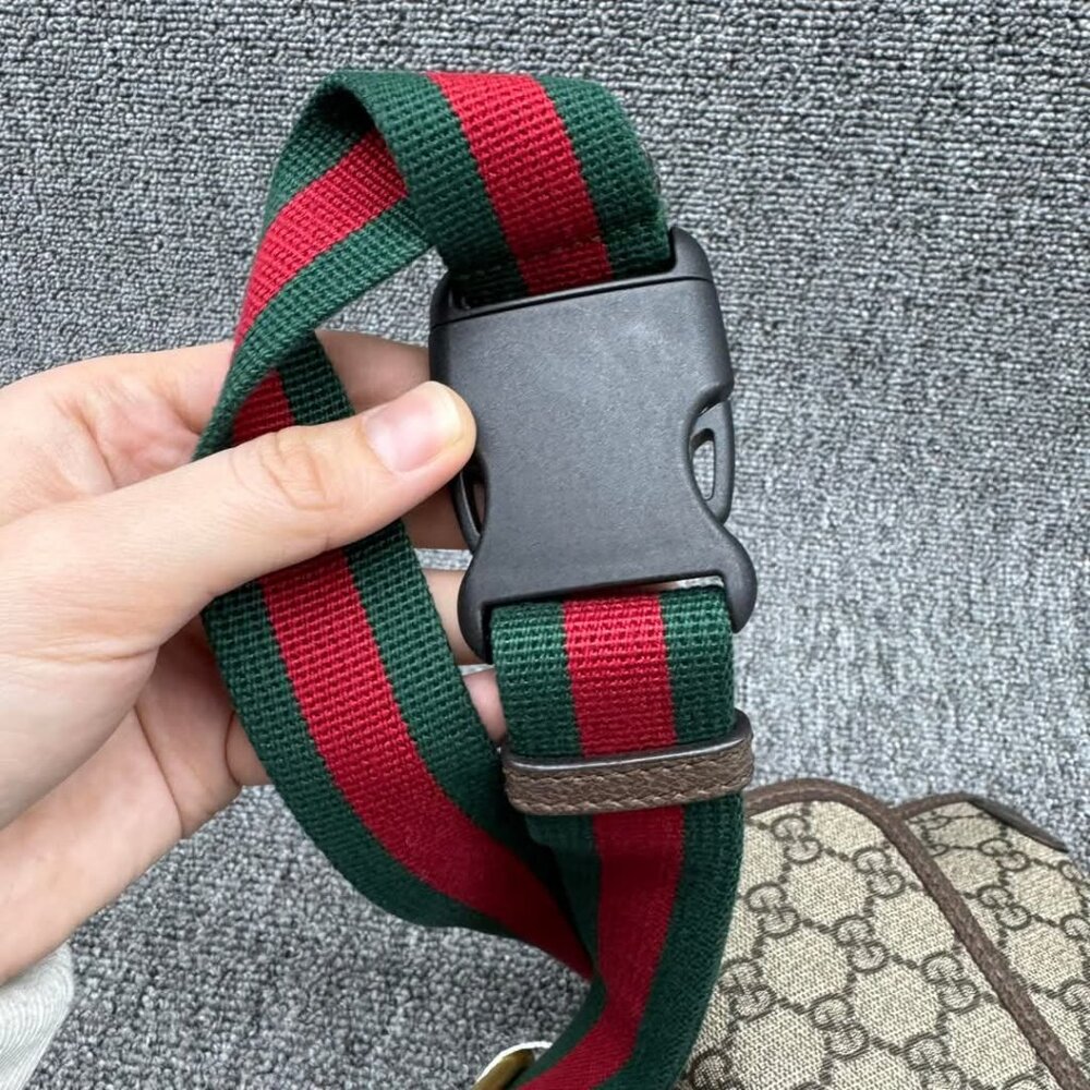 GUCCI Neo Vintage Brown Canvas Belt Bag 599-030825 - Picture 13 of 16